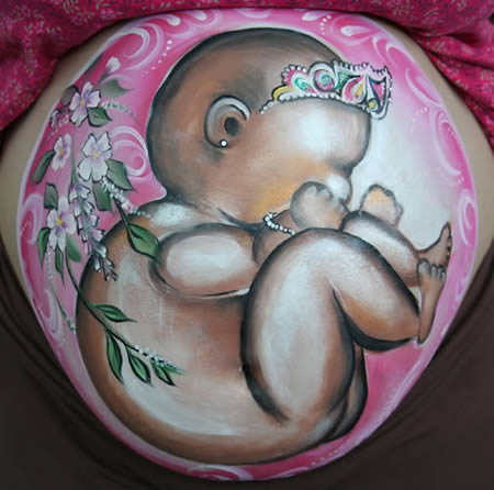 Bellyart, as pinturas mais originais em barriguinhas de grvidas