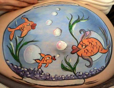 Bellyart, as pinturas mais originais em barriguinhas de grvidas