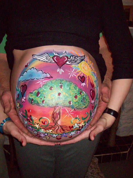 Bellyart, as pinturas mais originais em barriguinhas de grvidas