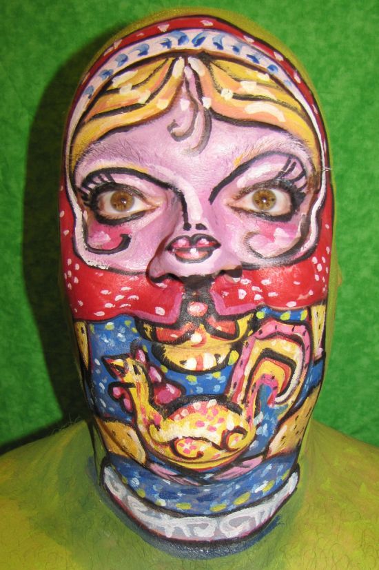 Pintura facial de James Kuhn