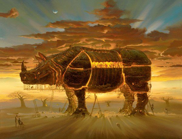 Arte de Vladimir Kush_Crianas do exdo 17