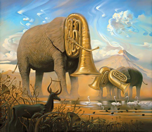 Arte de Vladimir Kush_Crianas do exdo 35