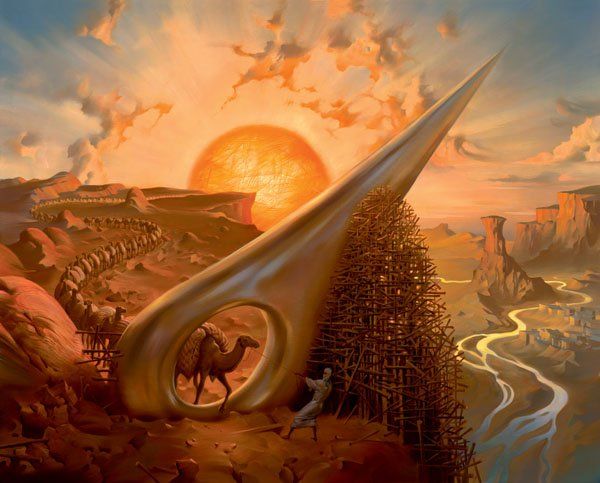 Arte de Vladimir Kush_Crianas do exdo 40