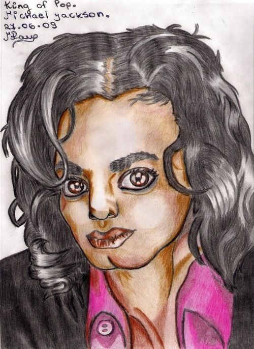 Assustadores desenhos em tributo a Michael Jackson