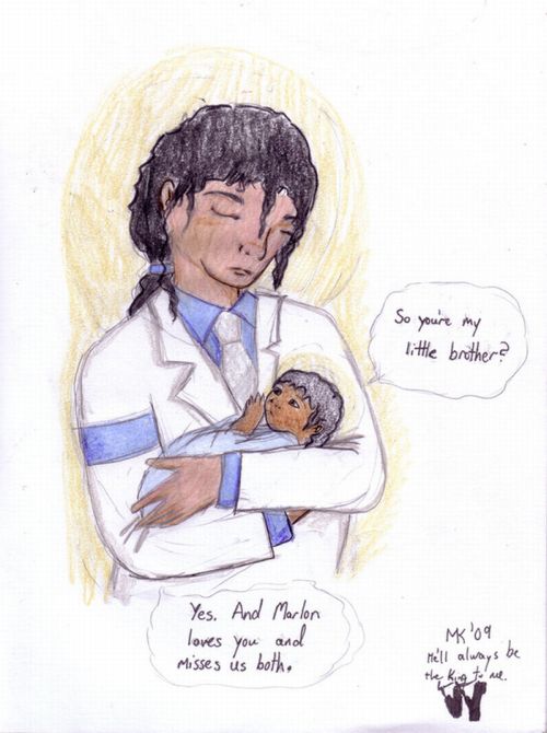 Assustadores desenhos em tributo a Michael Jackson