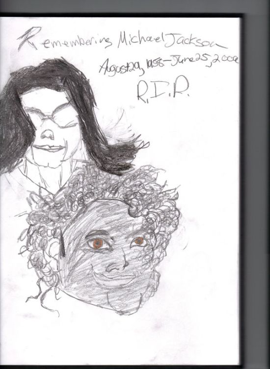 Assustadores desenhos em tributo a Michael Jackson