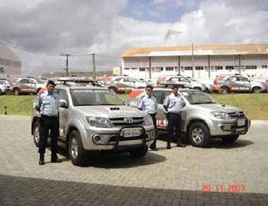 Novas Hilux SW4 DA polcia do Cear