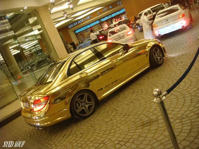 Mercedes Golden  C63 AMG