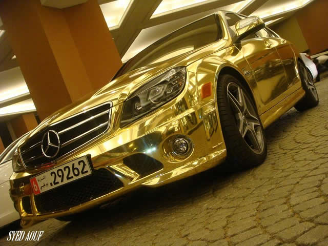 Mercedes Golden  C63 AMG