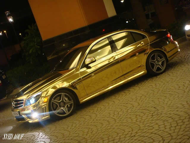 Mercedes Golden  C63 AMG