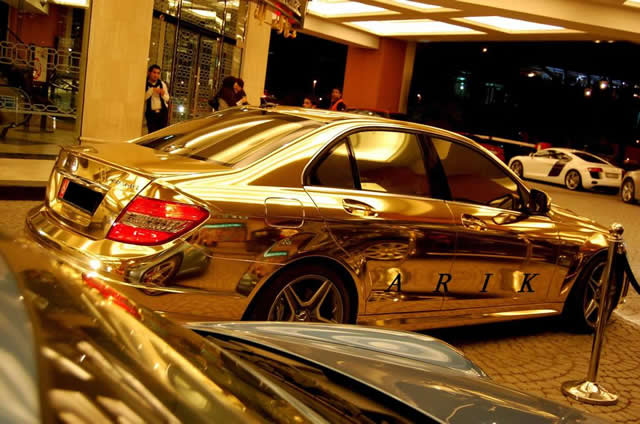 Mercedes Golden  C63 AMG