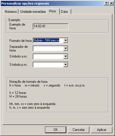 Nome no relgio do Windows