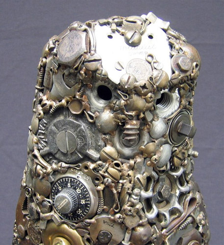 Esculturas de metal reciclado