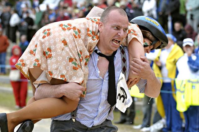 Corrida com a esposa nas costas 2009