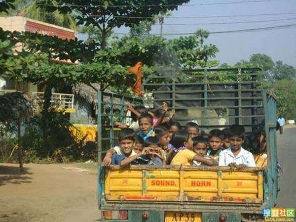 Transporte escolar na Índia