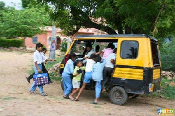 Transporte escolar na ndia