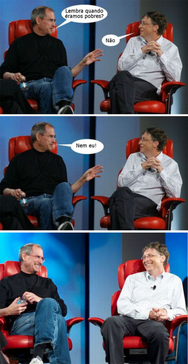 Bill conversando com Jobs