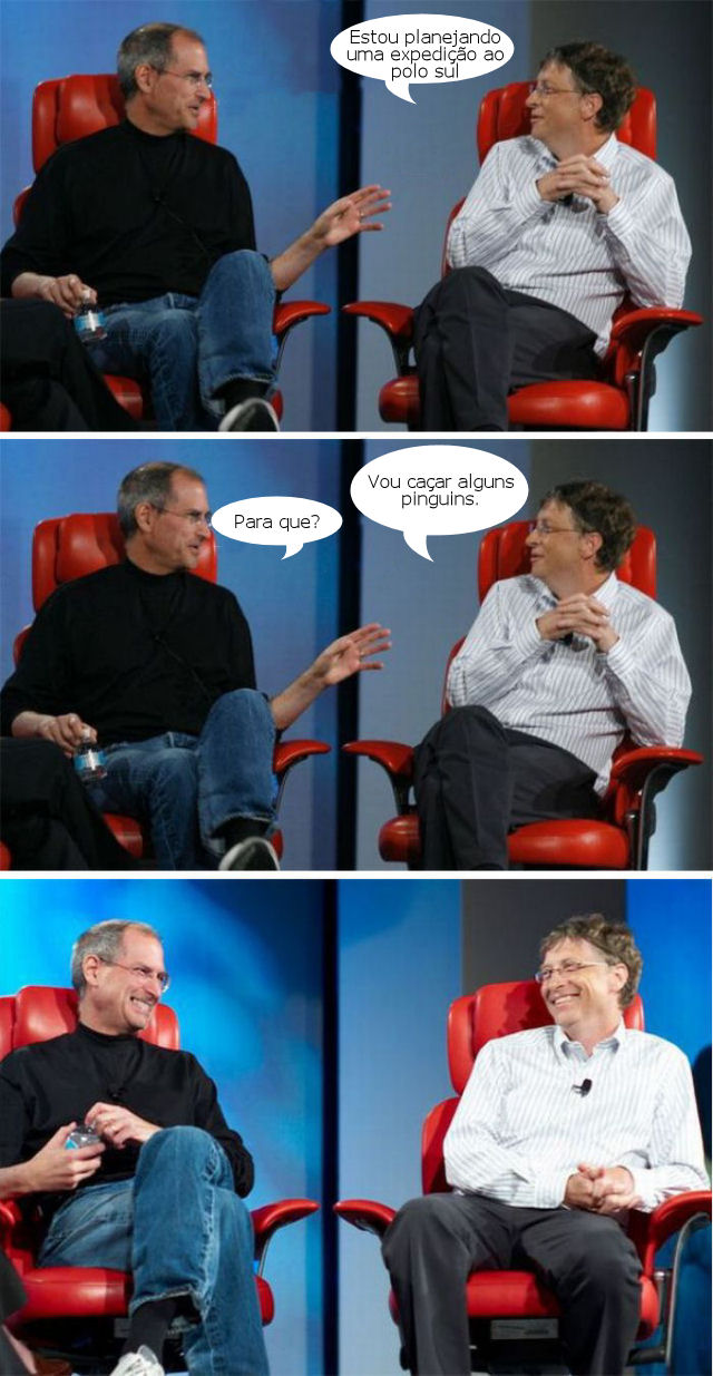 Bill conversando com Jobs