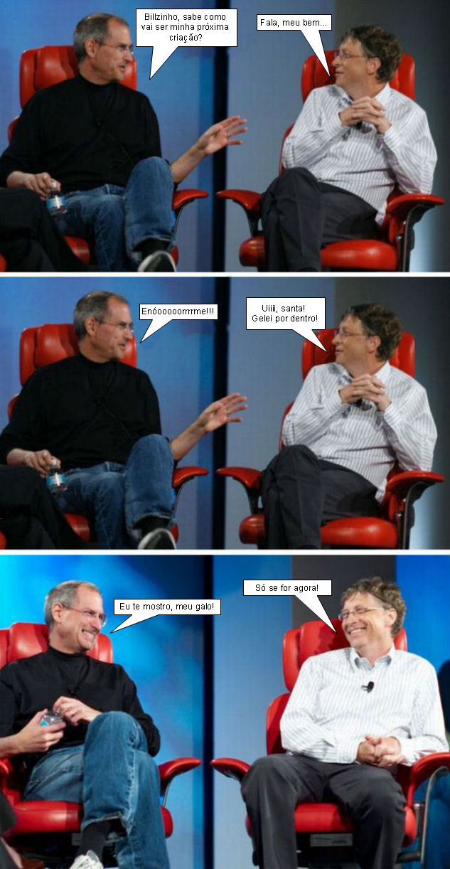 Bill conversando com Jobs