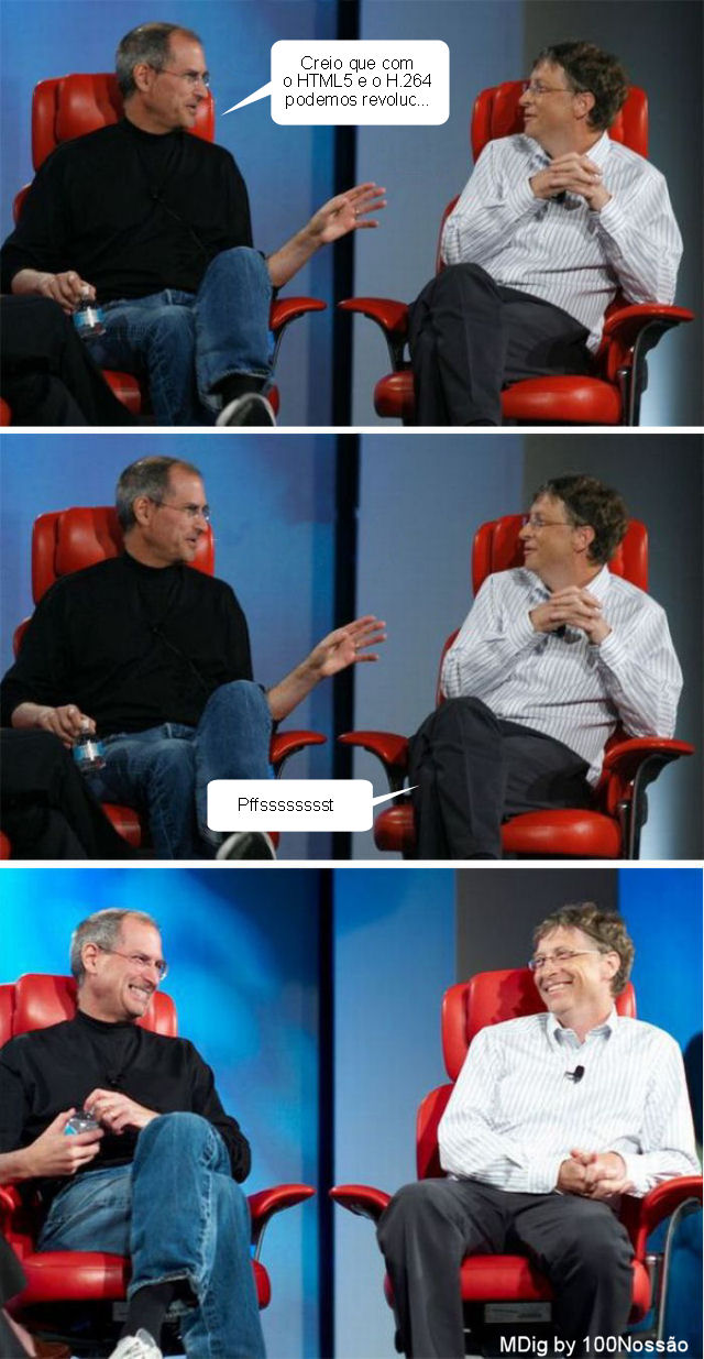 Bill conversando com Jobs