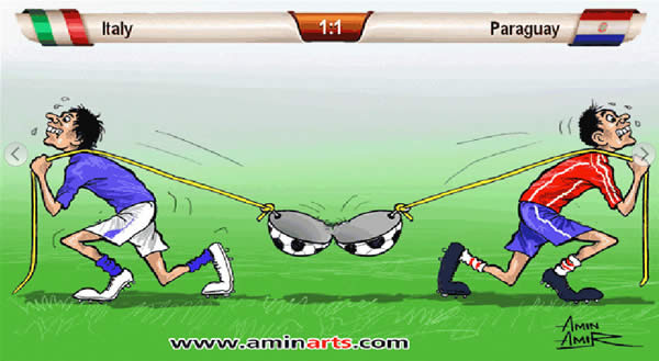 Caricaturas da Copa 2010