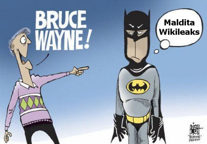 Wikileaks revela identidade do Batman