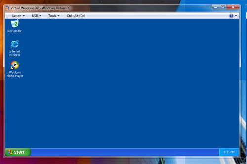 Windows 7 incluir um Windows XP virtual