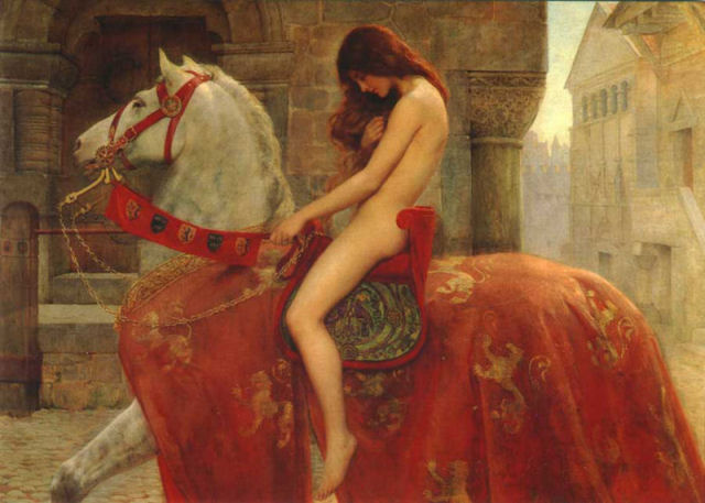 Lady Godiva, piedade nua