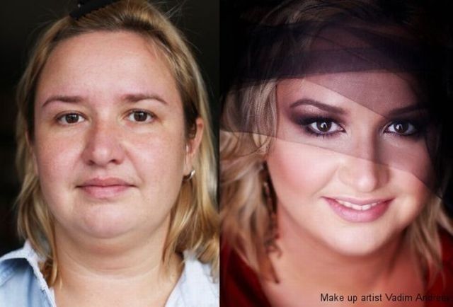 Mais uma sesso de maquiagem, antes e depois 01