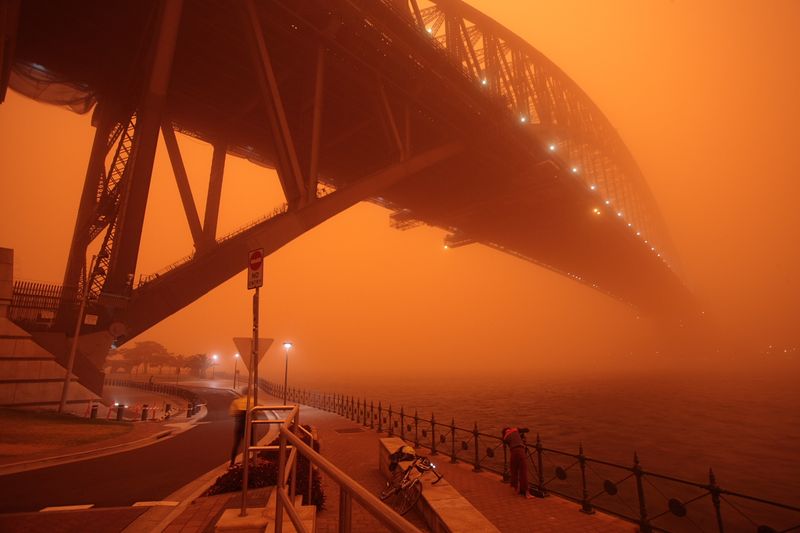 Impressionantes fotografias da tempestade de poeira na Austrlia