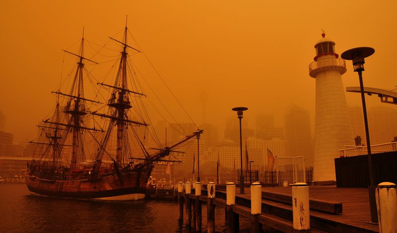 Impressionantes fotografias da tempestade de poeira na Austrlia