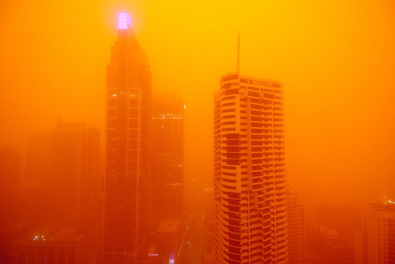 Impressionantes fotografias da tempestade de poeira na Austrlia