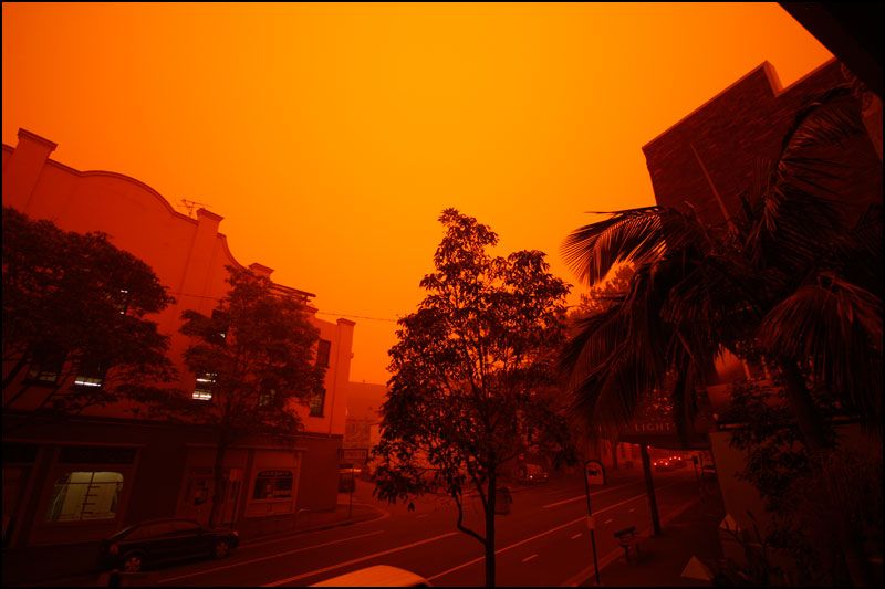 Impressionantes fotografias da tempestade de poeira na Austrlia