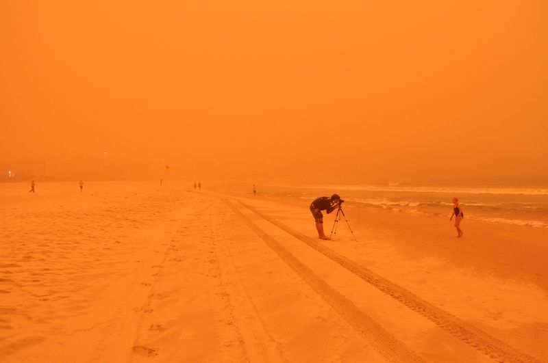 Impressionantes fotografias da tempestade de poeira na Austrlia