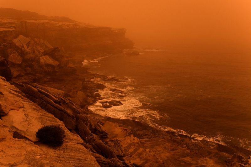 Impressionantes fotografias da tempestade de poeira na Austrlia