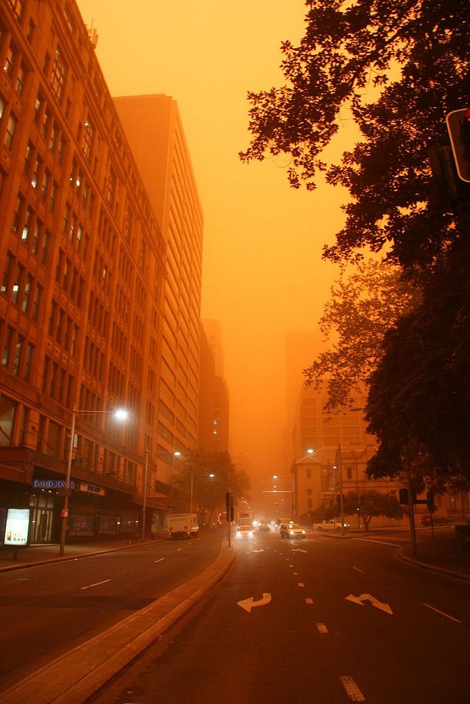 Impressionantes fotografias da tempestade de poeira na Austrlia