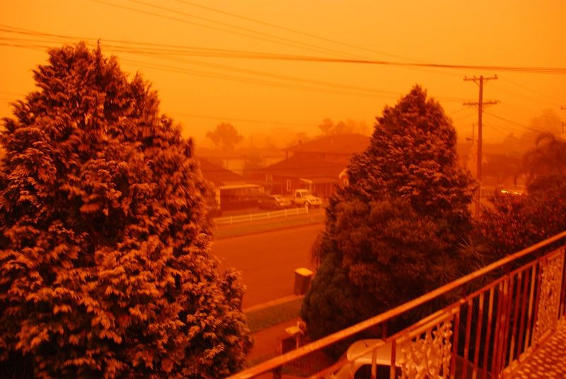 Impressionantes fotografias da tempestade de poeira na Austrlia