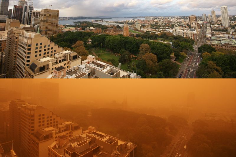 Impressionantes fotografias da tempestade de poeira na Austrlia