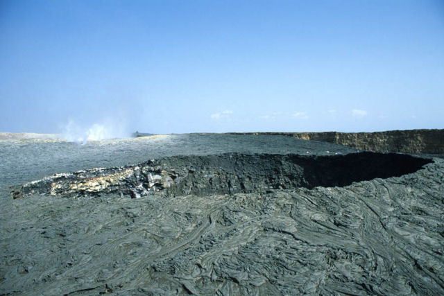 Maravilhas do mundo - Lago de lava na Etipia