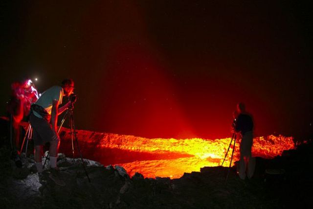 Maravilhas do mundo - Lago de lava na Etipia