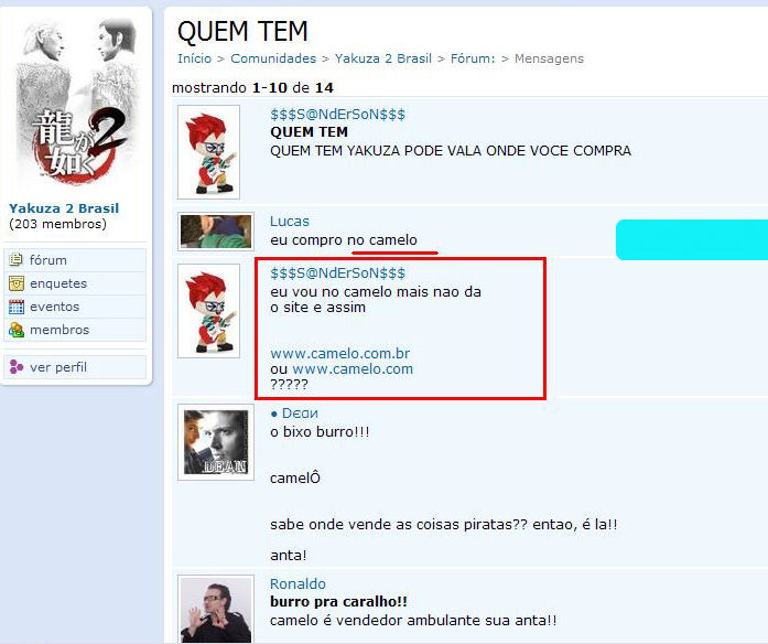 Besteiras do Orkut 2