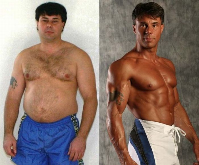 Antes e depois de incríveis mudanças físicas