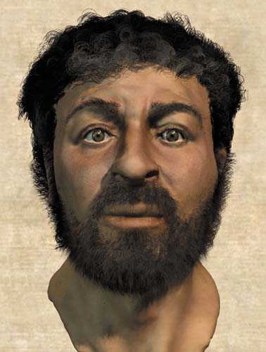 A cara de Jesus.